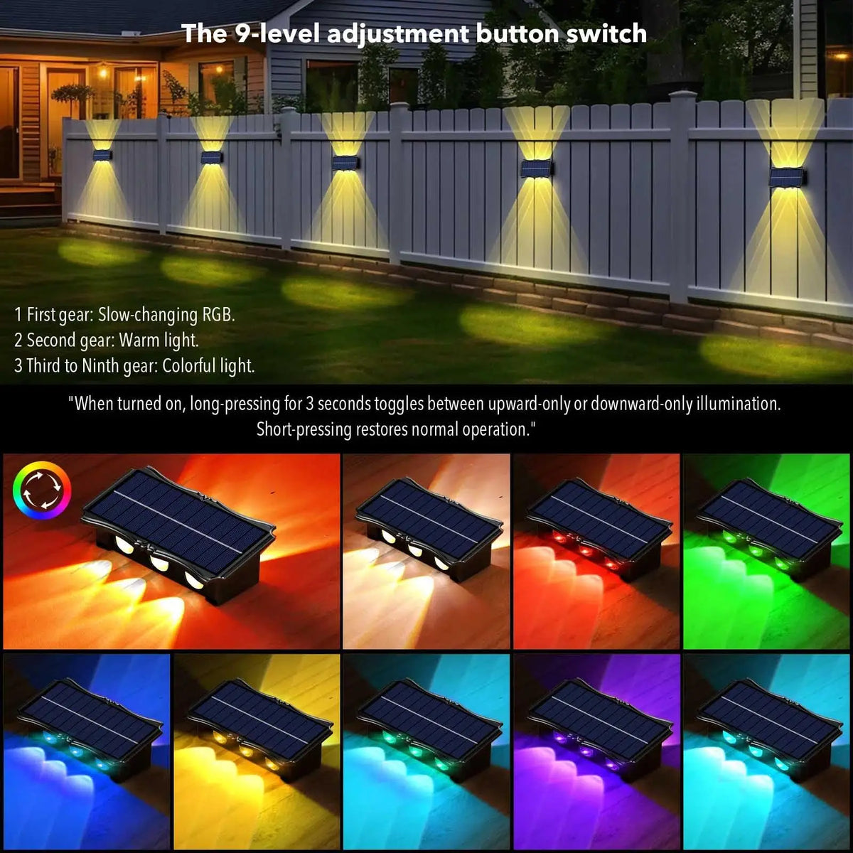 Wall Lamp Led House Outdoor Solar Waterproof