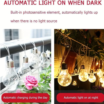 Solar Powered LED Copper Wire Hanging Lights