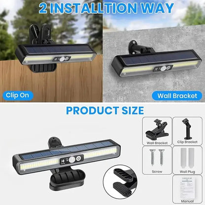 1/2/4 Packs Solar Outdoor Wall Light with Motion Sensor