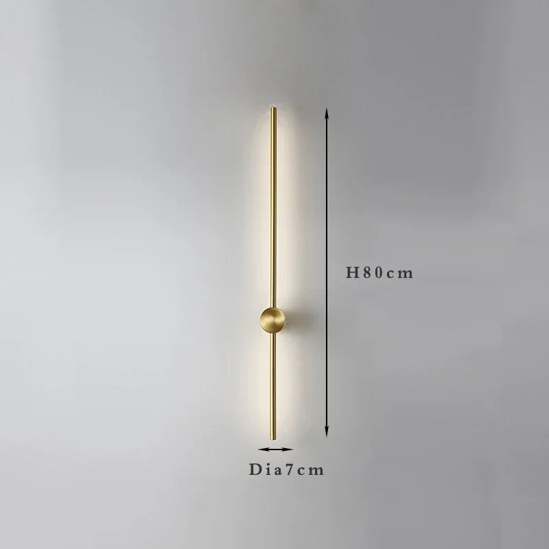 Nordic Art Design Minimalist Long Line Wall Lamps Modern
