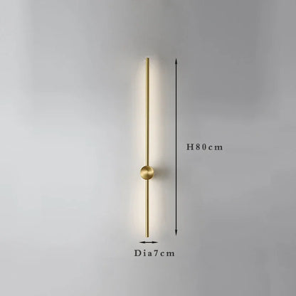 Nordic Art Design Minimalist Long Line Wall Lamps Modern