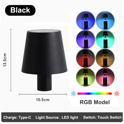 KFV Wireless Table Lamp Wine Bottles LED Bottle Light