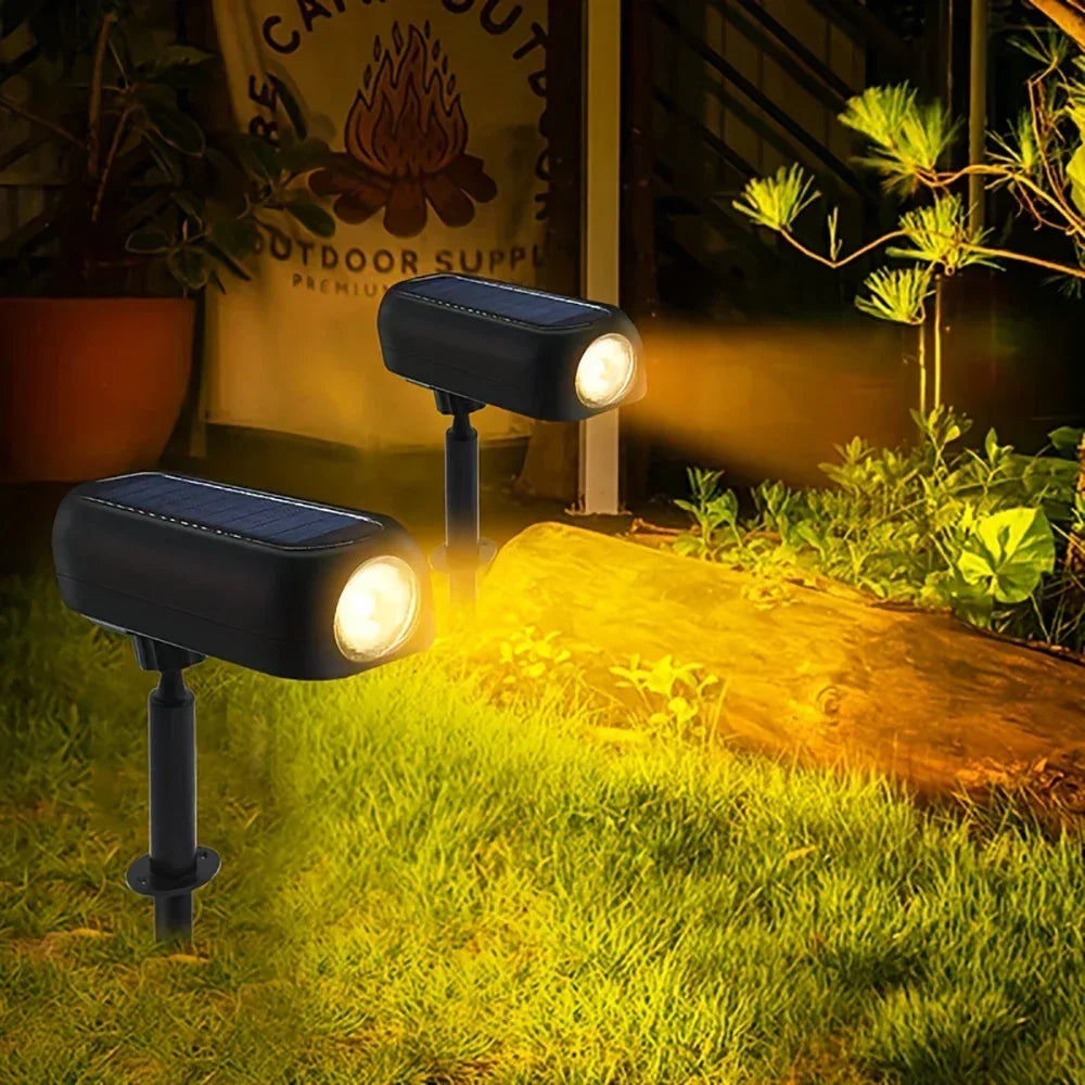 LED Outdoor Solar Lawn Lights Landscape Spotlights