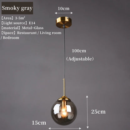 Modern Luxury Metal Chandelier Nordic Creative LED Glass
