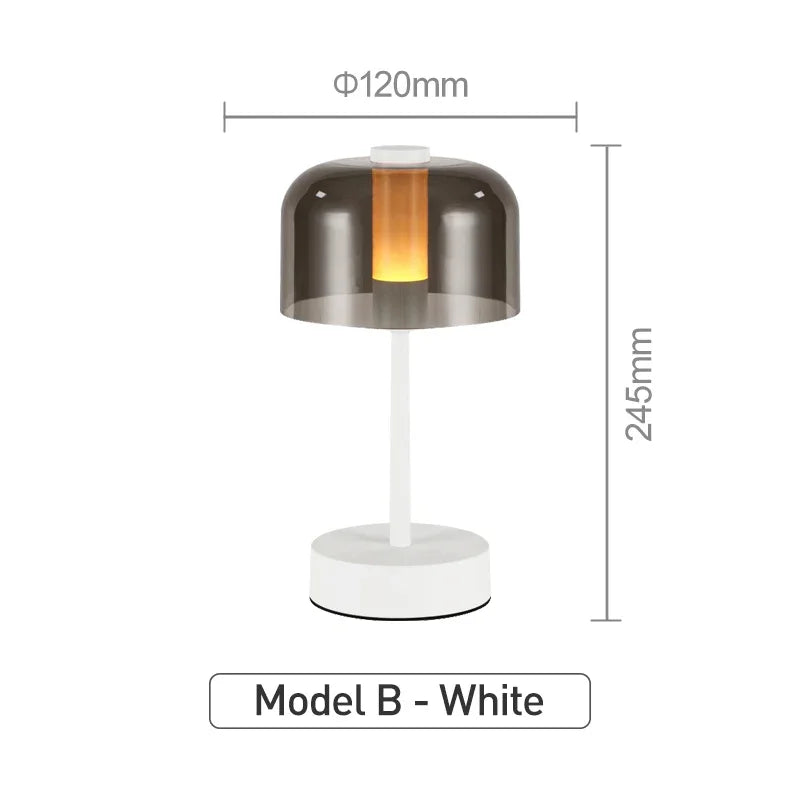 Modern Retro Nordic Desk Lamp Rechargeable Indoor Table Lamp