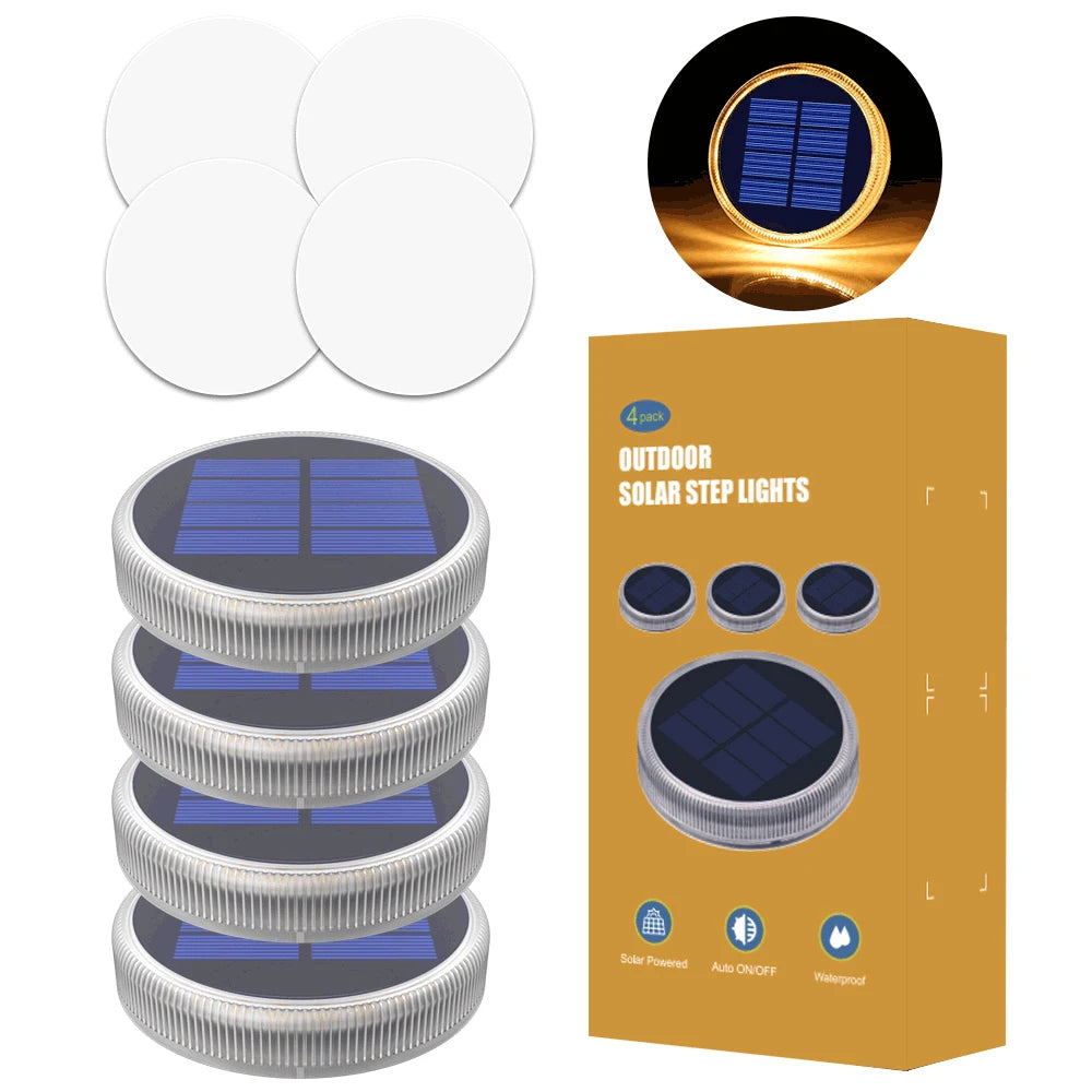 Solar Deck Lights Outdoor Waterproof LED Dock Lighting