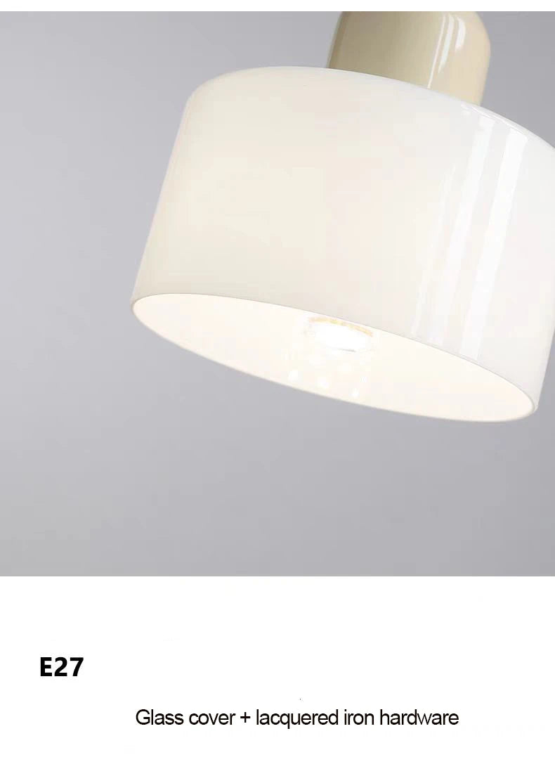 Nordic Modern Glass Bedroom Bedside Long Line Small Chandelier