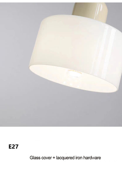 Nordic Modern Glass Bedroom Bedside Long Line Small Chandelier