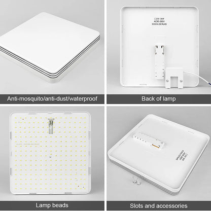 18W-48W LED Ceiling Light 15-30CM Square Ceiling Panel Light