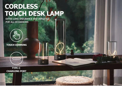 Rechargeable Cordless Portable LED Table Lamp Lighting