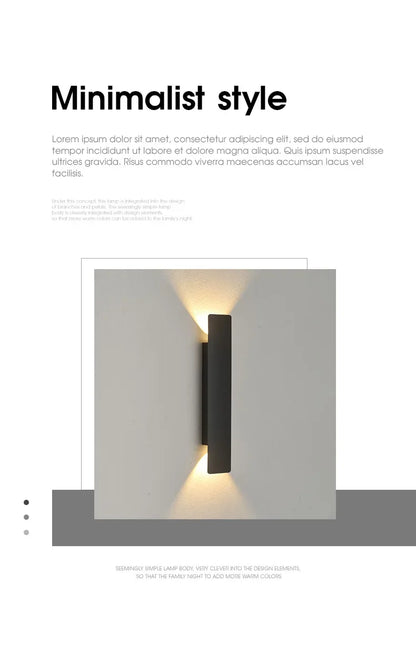 Outdoor Waterproof Wall Lamp Modern LED Lamp