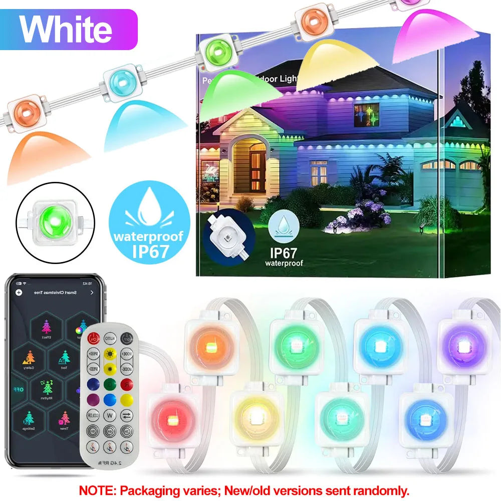 45M/60M/90M RGBIC Eaves Lights LED Permanent Outdoor Lights