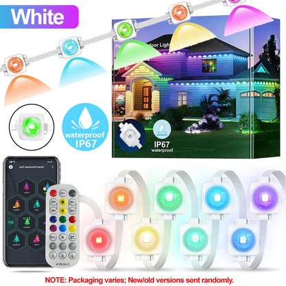 45M/60M/90M RGBIC Eaves Lights LED Permanent Outdoor Lights