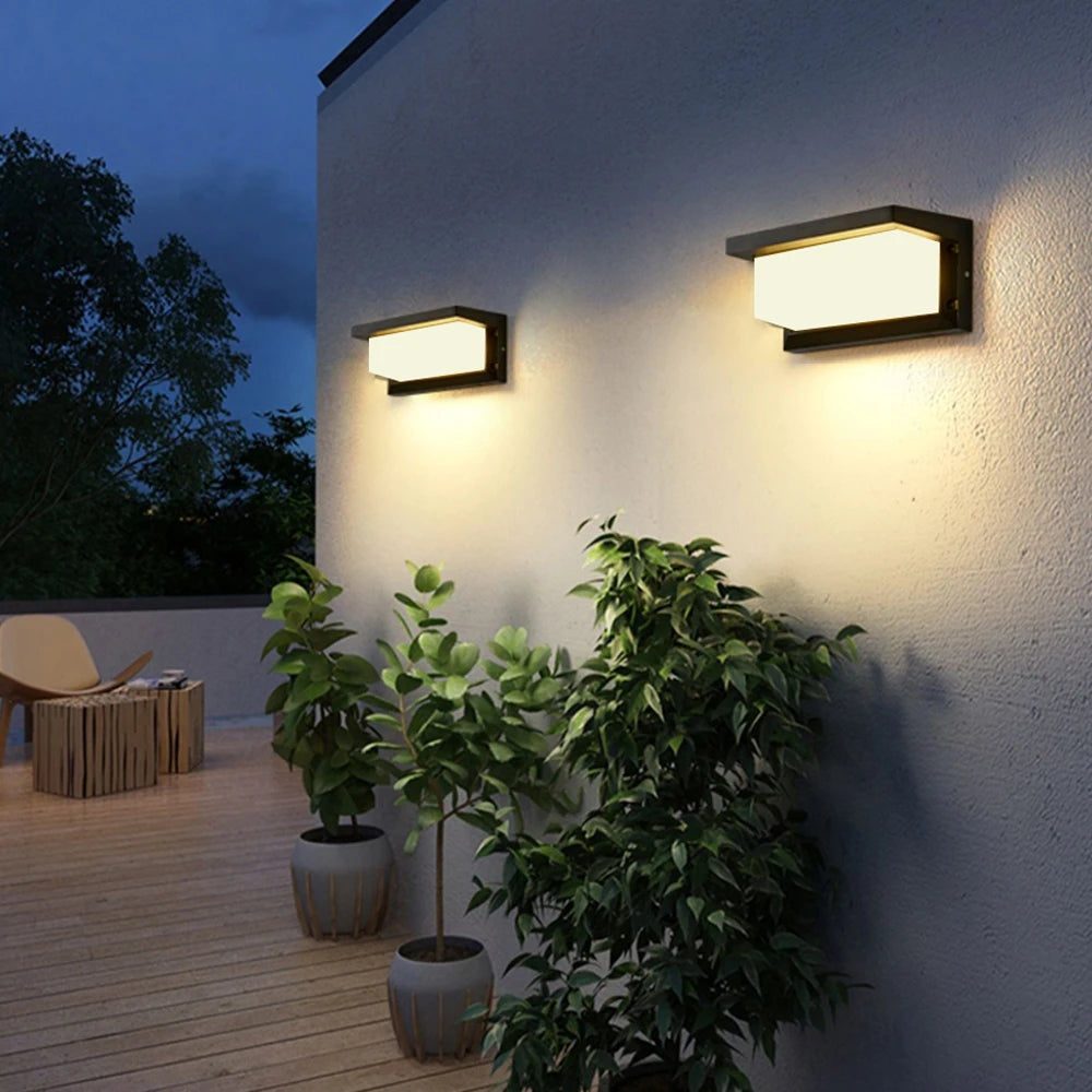 LED Outdoor Wall Lamp Waterproof IP65 Radar Sensor Ligthing