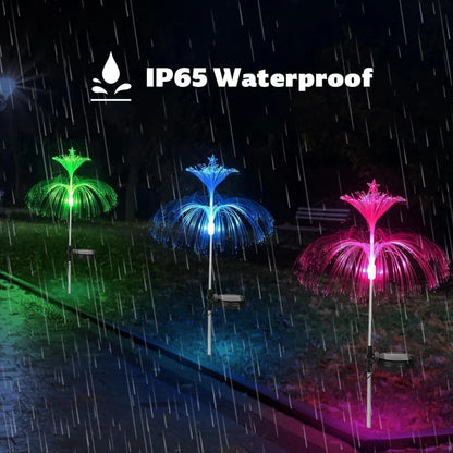 Solar 7-Color Changing Fiber Optic Christmas Tree Stake Lights