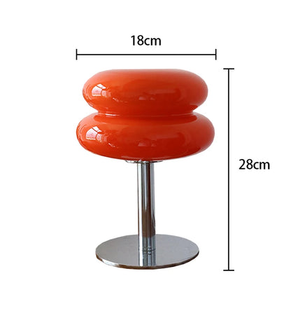 Macaron Glass Table Lamp Trichromatic Dimming Living Room