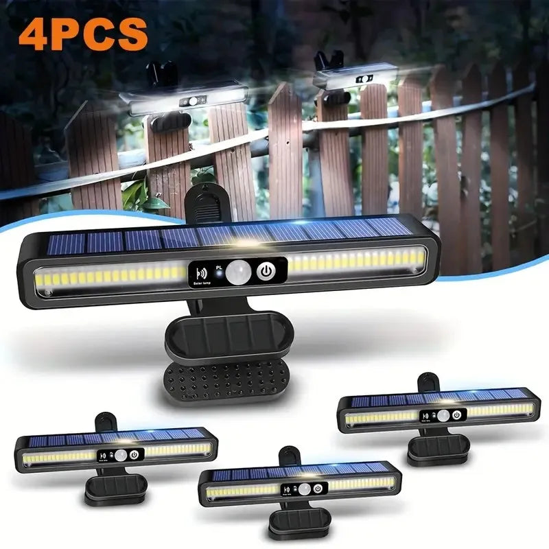 1/2/4 Packs Solar Outdoor Wall Light with Motion Sensor