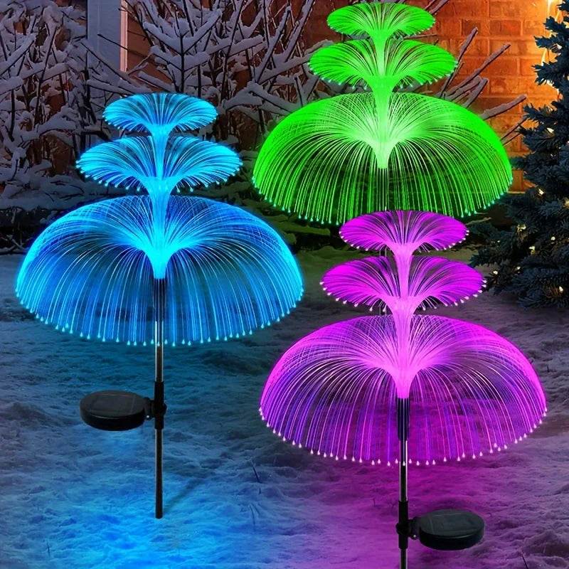 Jellyfish Reed Lights Solar Outdoor Color Changing Lights