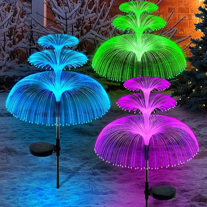 Jellyfish Reed Lights Solar Outdoor Color Changing Lights