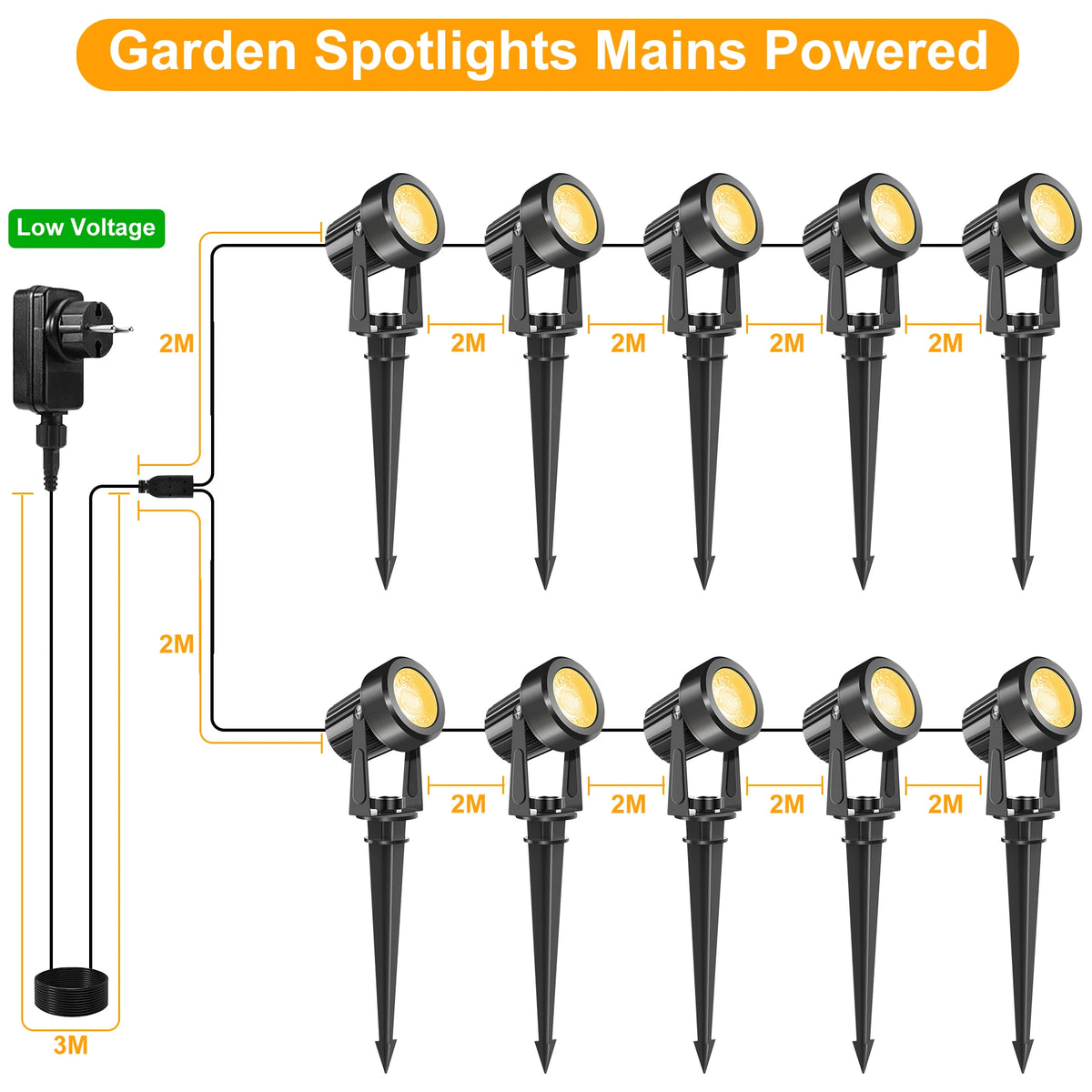 Lights Low Voltage Landscape Lighting 12V/27V Outdoor Lamp