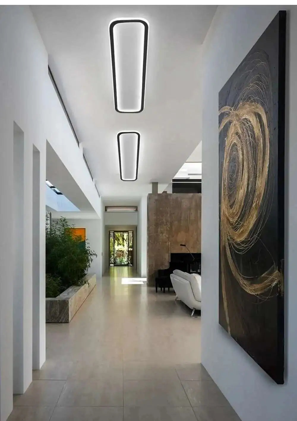 Long Strip LED Ceiling Lights Modern Simple Corridor Aisle