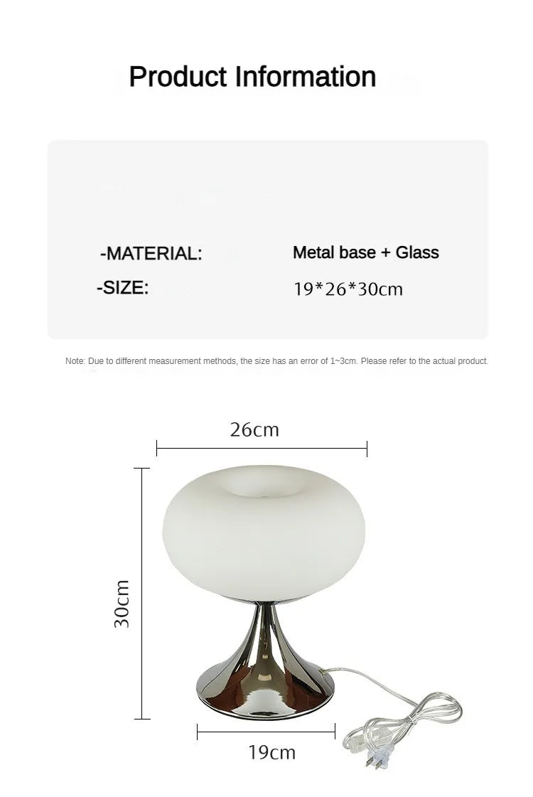 Bauhaus Cream Wind Table Lamp Modern LED Green Apple