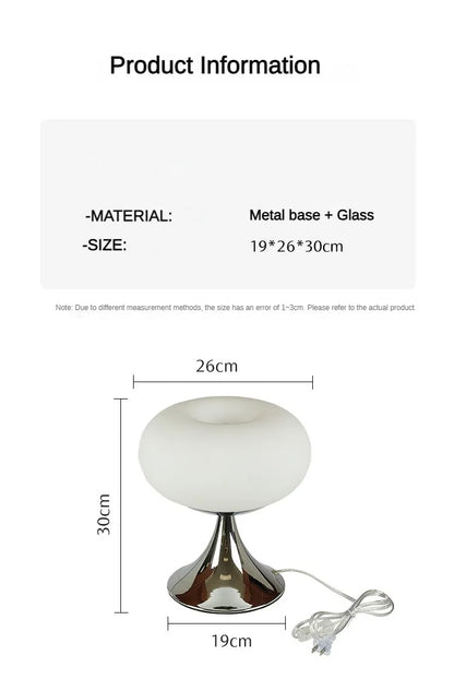 Bauhaus Cream Wind Table Lamp Modern LED Green Apple