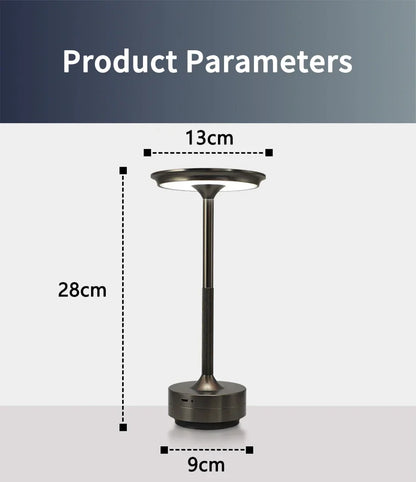 Wireless Table Lamp USB Rechargeable Touch Lamp