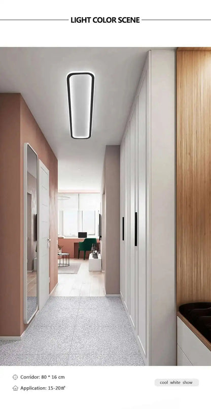 Long Strip LED Ceiling Lights Modern Simple Corridor Aisle