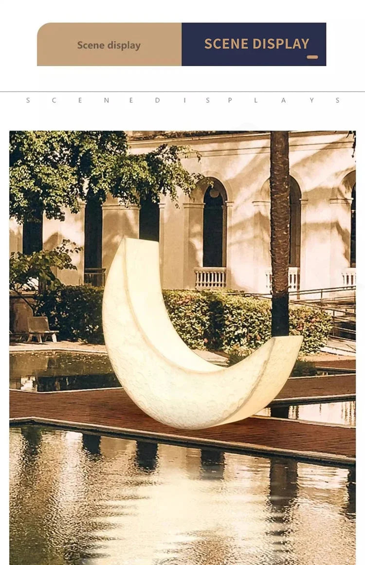 Moon Lamp Floor Lamp Lounge Chair Creative Romantic Design