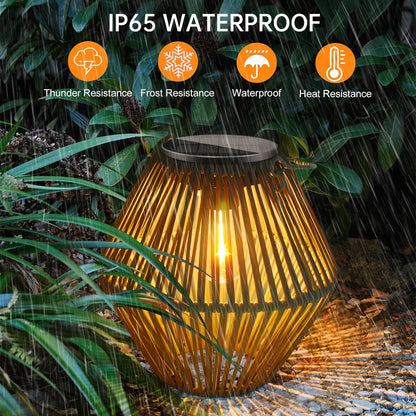 Solar Lantern Outdoor Solar Lanterns Waterproof for Garden Yard