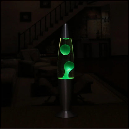 Jellyfish Decorative Lamp Metal Base Volcanic Lava Night Light