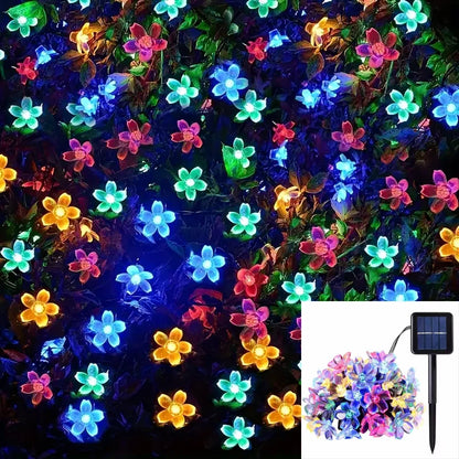 Solar Cherry Blossom Garden Blossom Lights Garlands