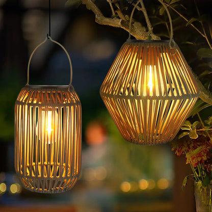 Solar Lantern Outdoor Solar Lanterns Waterproof for Garden Yard