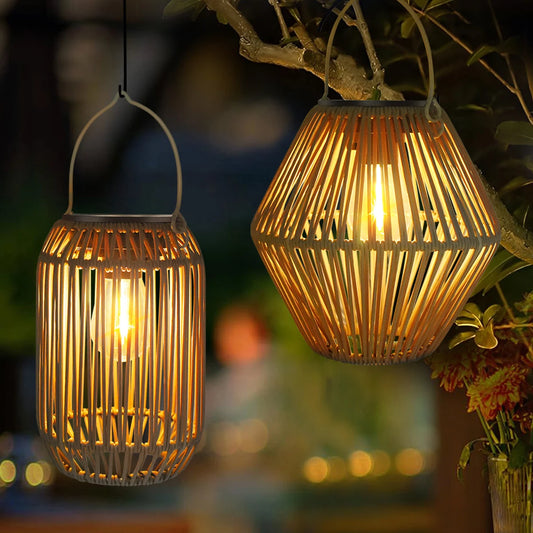Solar Lantern Outdoor Solar Lanterns Waterproof for Garden Yard