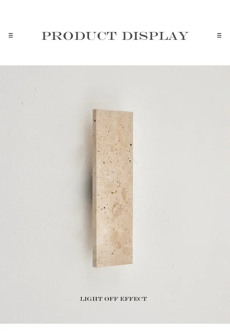Outdoor Waterproof Wall Lamps Strip Natural stone Wall Lights