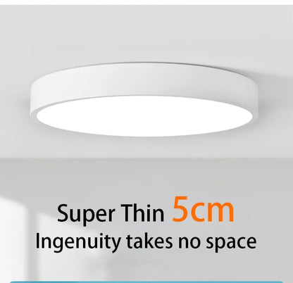 LED Nordic Ceiling Light Circular Grain Macaron Lamp