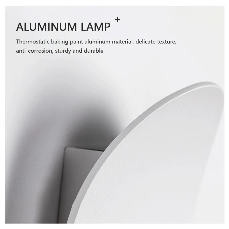 LED Wall Lamp Indoor and Outdoor IP65 Waterproof White/black Modern