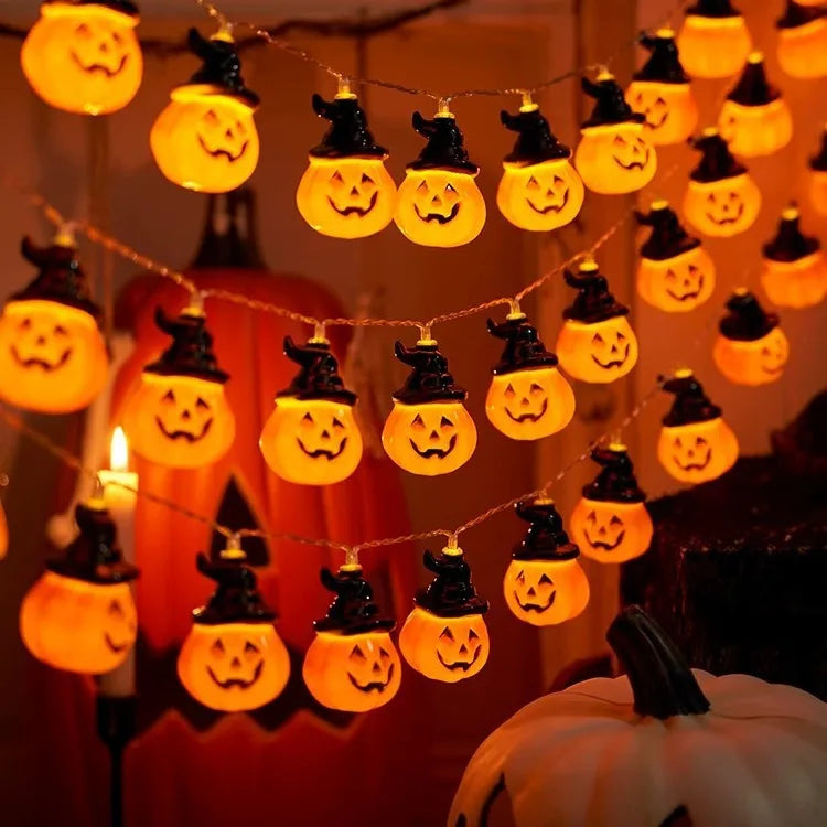 Halloween Decorations Lights Pumpkin String Lights Pumpkin Lantern