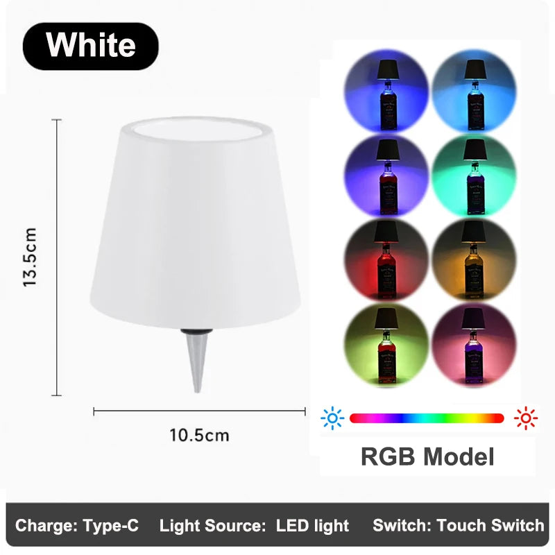 KFV Wireless Table Lamp Wine Bottles LED Bottle Light