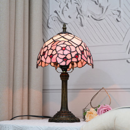 Tiffany Cherry Blossom Lamp Stained Glass Table Lamp