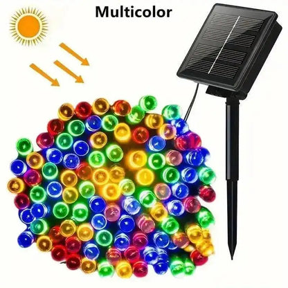 8Modes Solar String LED Fairy Lights Garland Festoon Outdoor