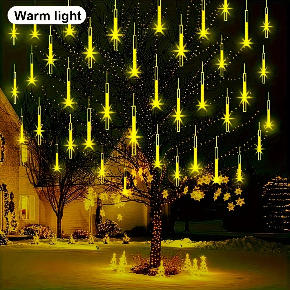 1pc 30CM Solar Meteor Shower Lights Icicle Lights Outdoor