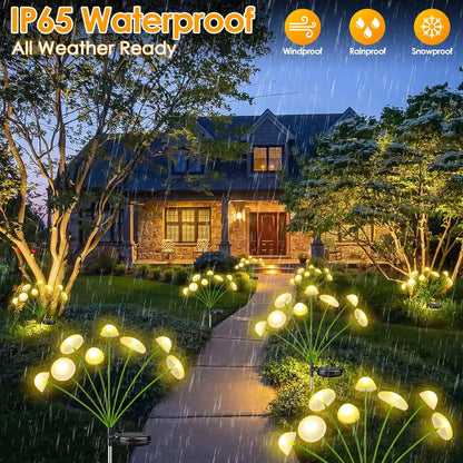 1pc Solar Mushroom Lights Dual Mode LED Waterproof Outdoor