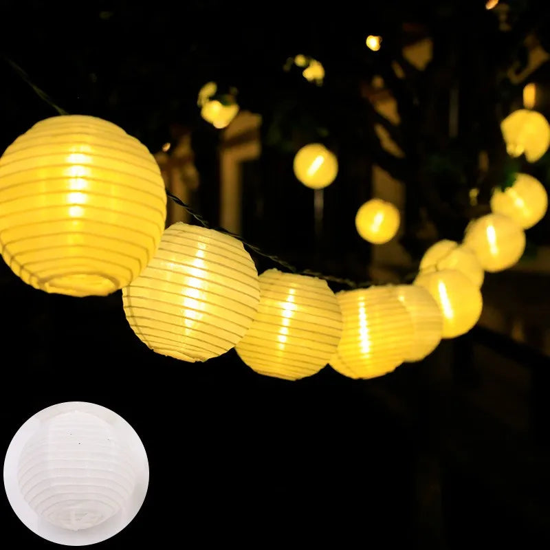 Halloween Pumpkin Lantern Solar String Lights Outdoor