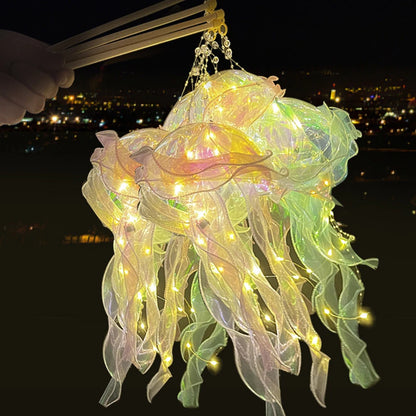 DIY Jellyfish Bedroom Light Lamp Hanging Ceiling Lanter