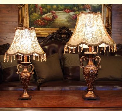 European Luxury Floor Lamp Retro Home Living Room Lamp