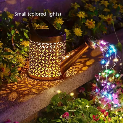 Solar Watering Can Light Outdoor Garden Decoration