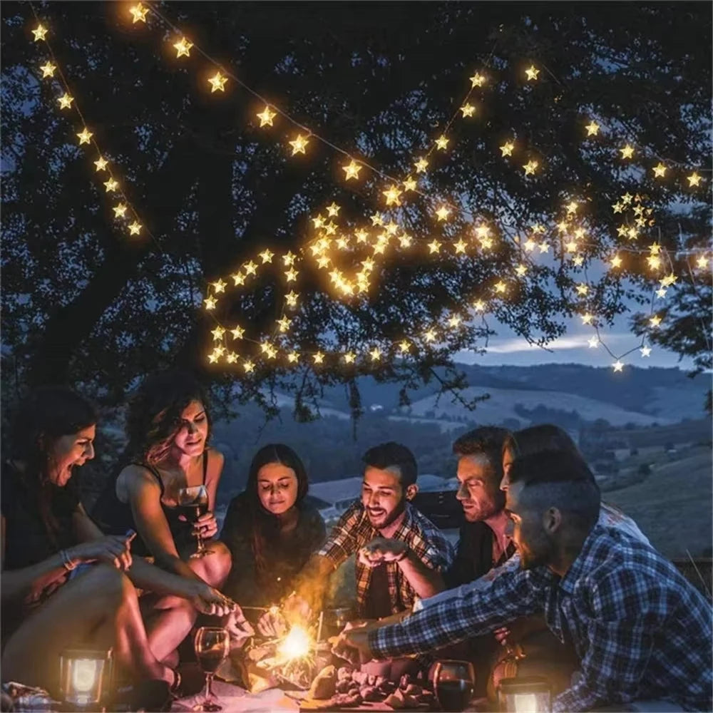 LED Star Fairy Solar Lamp Power LED String Fairy Lights