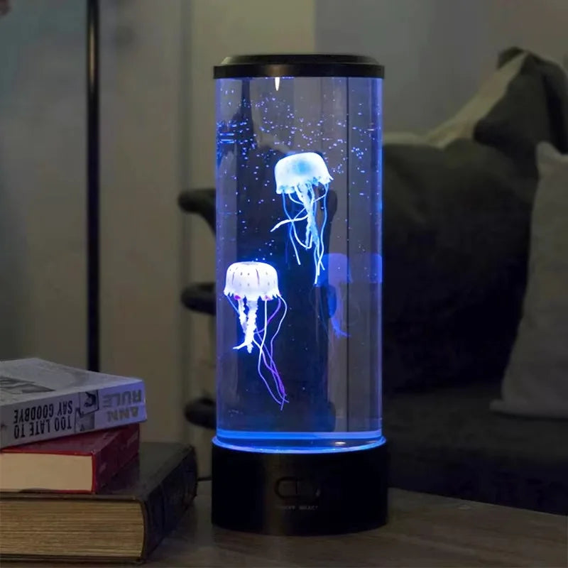 Jellyfish Lava Lamp Aquarium Ocean Night Lights